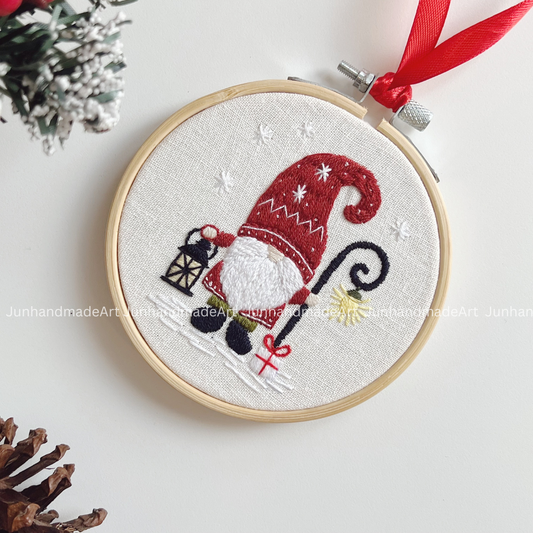 Santa Claus Christmas Ornament 10 x 10 cm (4x4 in)