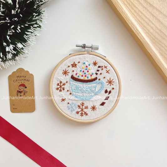 Cozy Cup of Cacao Christmas Ornament 10 x 10 cm (4x4 in)
