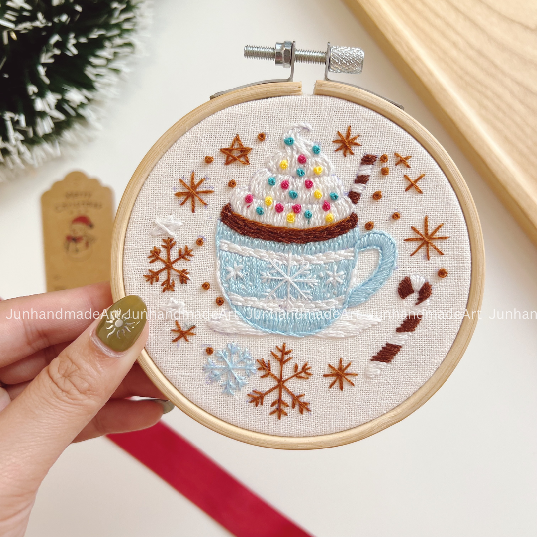 Cozy Cup of Cacao Christmas Ornament 10 x 10 cm (4x4 in)