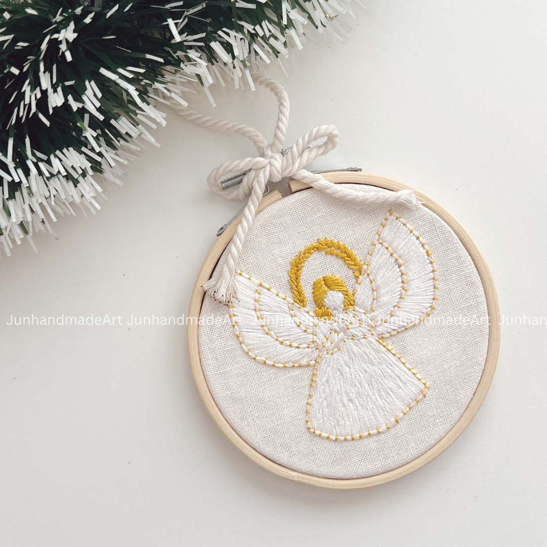 Angel Christmas Ornament 10 x 10 cm (4x4 in)