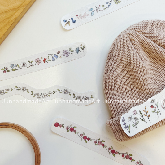 Blossom String Embroidery Pattern For Beginner Easy To Use Stick and Stitch