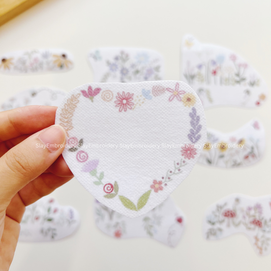 Wildflower Embroidery Pattern For Beginner Easy To Use Stick and Stitch