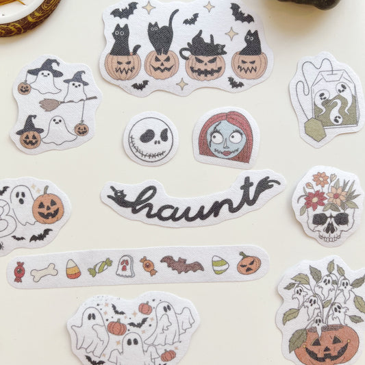 Cute Ghost Iconic Halloween Patterns for Sweater Shirt Embroidery Patterns - Stick & Stitch For Beginners