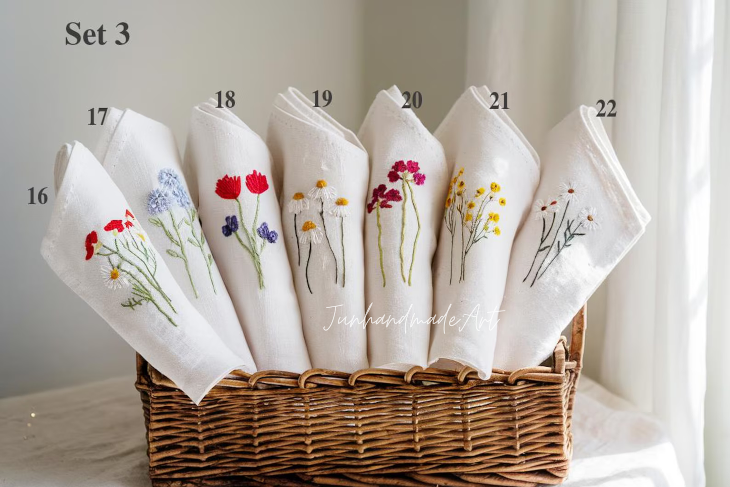 Custom Embroidered Handkerchief, Ladies Embroidery Handkerchief, Linen Handkerchiefs, Custom Women Floral Handkerchiefs