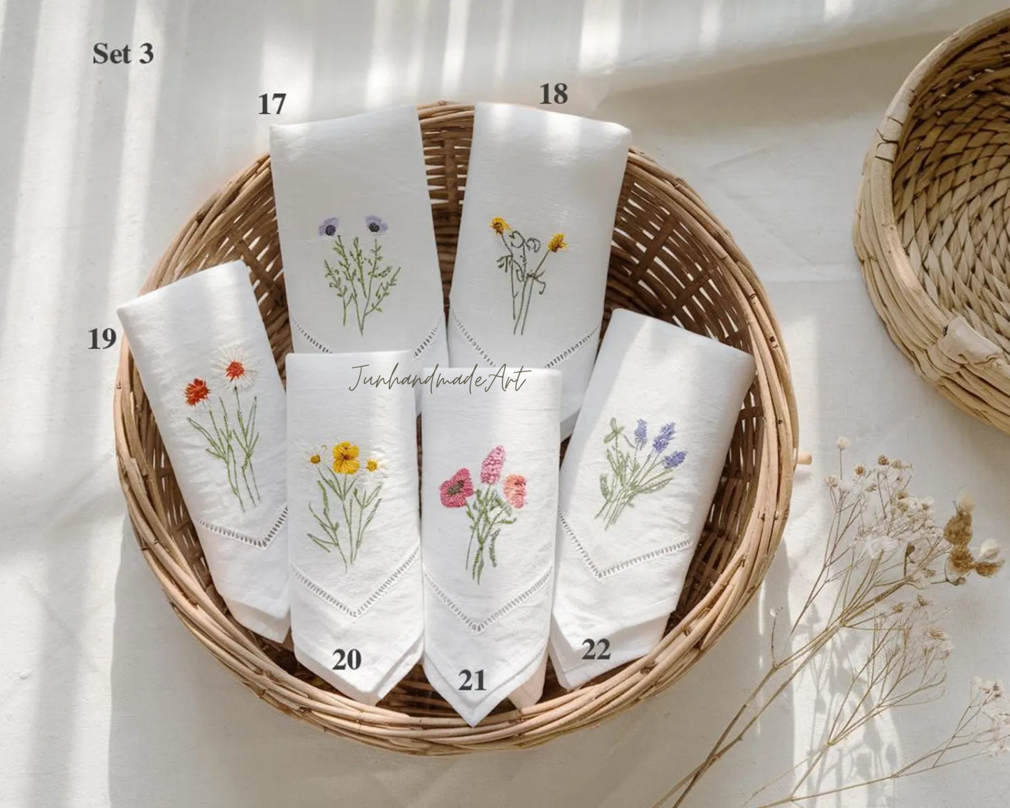 Custom Embroidered Handkerchief, Ladies Embroidery Handkerchief, Linen Handkerchiefs, Custom Women Floral Handkerchiefs