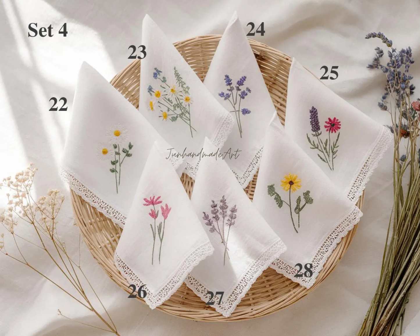 Custom Embroidered Wedding Handkerchief, Ladies Embroidery Handkerchief, Linen Handkerchiefs, Personalized Women Floral Handkerchiefs Gift