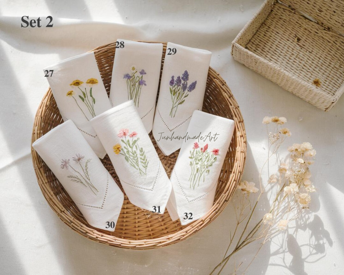 Custom Embroidered Handkerchief, Ladies Embroidery Handkerchief, Linen Handkerchiefs, Custom Women Floral Handkerchiefs