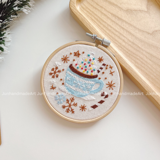 Cozy Cup of Cacao Christmas Ornament 10 x 10 cm (4x4 in)