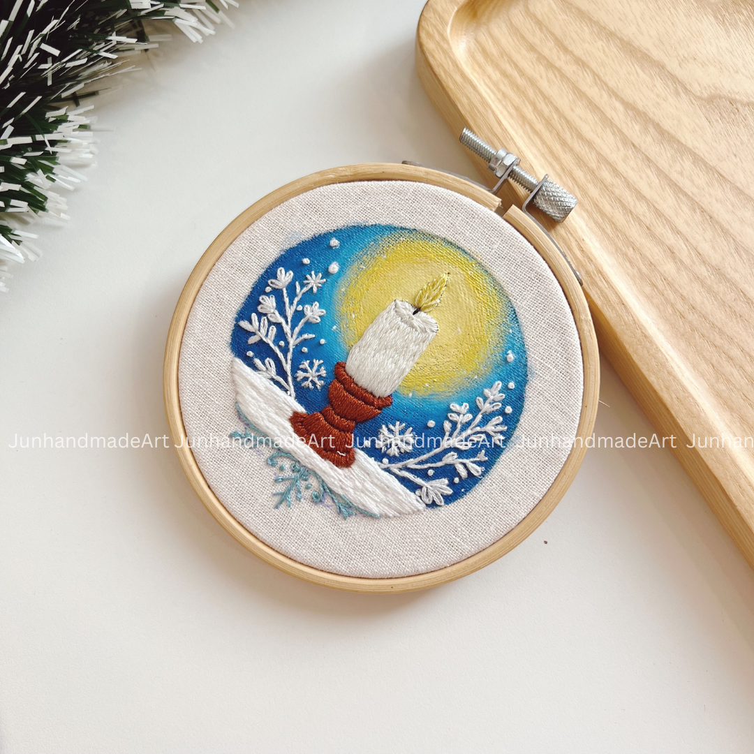 Magical Candles Christmas Ornament 10 x 10 cm (4x4 in)