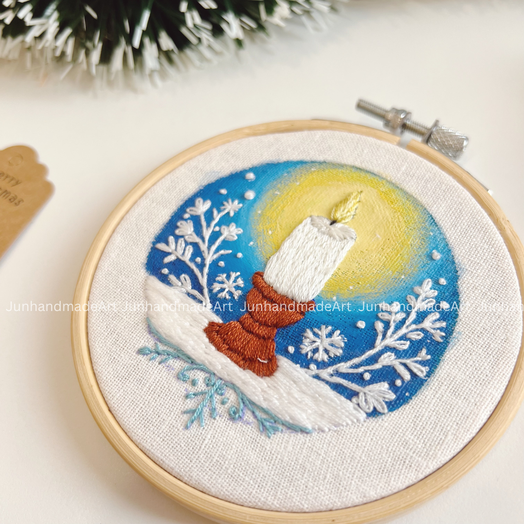 Magical Candles Christmas Ornament 10 x 10 cm (4x4 in)