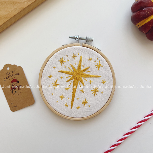 Twinkle Stars Christmas Ornament 10 x 10 cm (4x4 in)