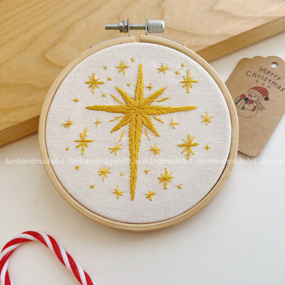 Twinkle Stars Christmas Ornament 10 x 10 cm (4x4 in)
