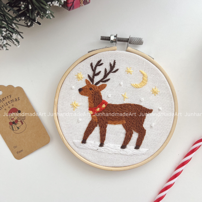 Dreamy Reindeer Christmas Ornament 10 x 10 cm (4x4 in)