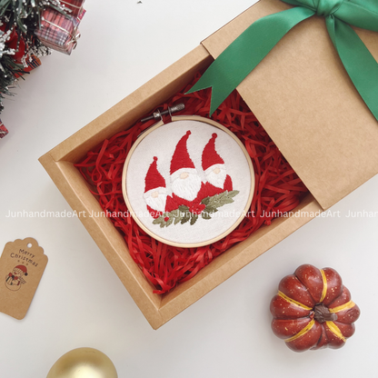 Santa Christmas Ornament 10 x 10 cm (4x4 in)