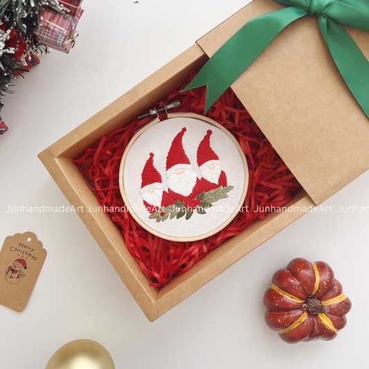 Santa Christmas Ornament 10 x 10 cm (4x4 in)