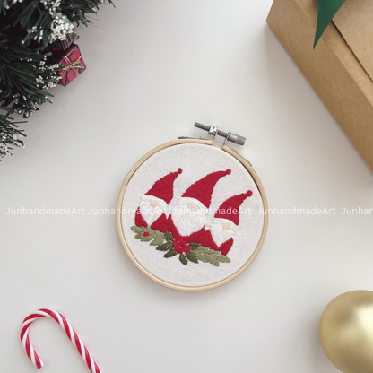 Santa Christmas Ornament 10 x 10 cm (4x4 in)