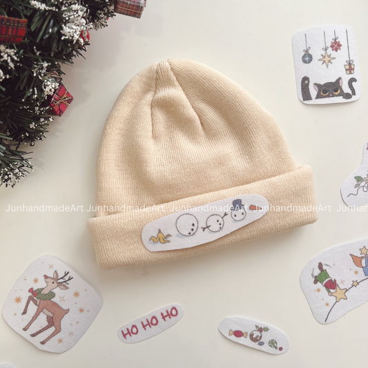 Classic Christmas Elements Noel Embroidery Pattern For Beginner Easy To Use Stick and Stitch