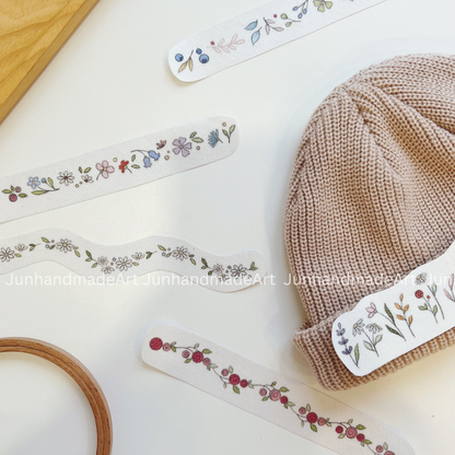 Blossom String Embroidery Pattern For Beginner Easy To Use Stick and Stitch