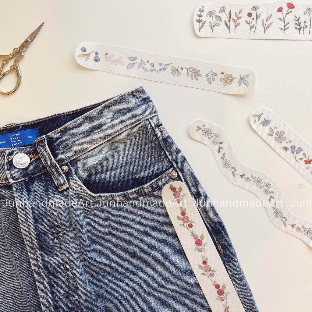 Blossom String Embroidery Pattern For Beginner Easy To Use Stick and Stitch