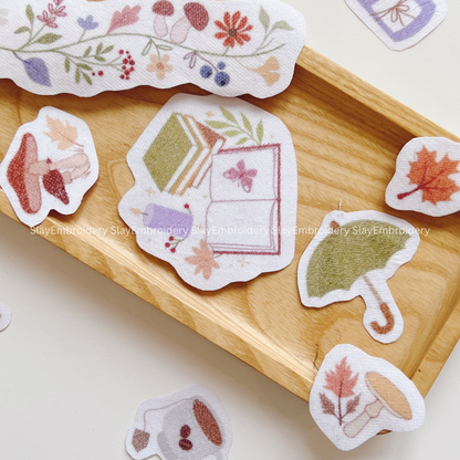 Dreamy Autumn Embroidery Pattern For Beginner Easy To Use Stick and Stitch