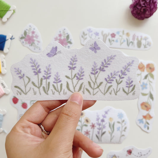Jean Cuff Sunflower Lavender Flower Jeans Cuffed Embroidery Patterns - Stick & Stitch For Beginners