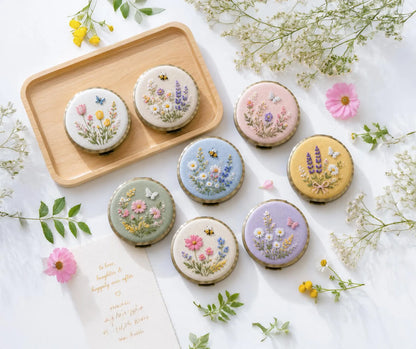 Hand Embroidered Floral Jewelry Box, Personalized Linen Ring Box, Vintage Mini Keepsake Case, Bridesmaid Gift, Wedding Ring Holder